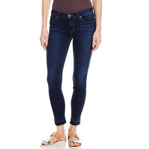 HUDSON Krista Crop Skinny Raw Hem Jeans